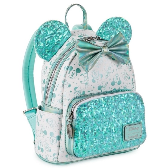 Disney Handbags - Disney 100 Loungefly Sequin Backpack NWT